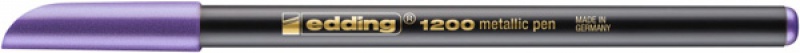 Pisak z cienką końcówką e-1200 EDDING, 1-3mm, metaliczny fioletowy
