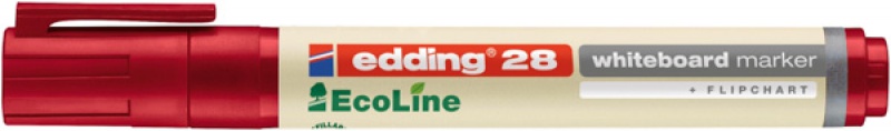 Marker do tablic e-28 EDDING EcoLine, 1,5-3 mm, czerwony