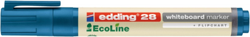 Marker do tablic e-28 EDDING EcoLine, 1,5-3 mm, niebieski