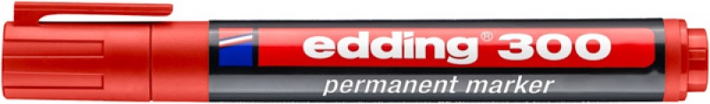 Marker permanentny A8 e-300 EDDING, czerwony
