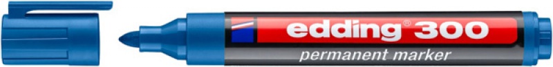 Marker permanentny e-300 EDDING, 1,5-3mm, jasnoniebieski