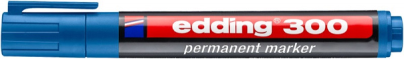 Marker permanentny e-300 EDDING, 1,5-3mm, jasnoniebieski