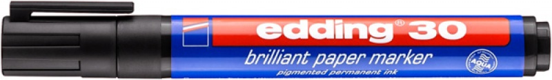 Marker do papieru e-30 EDDING, 1,5-3mm, czarny