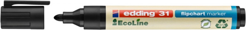 Marker do flipchartów e-31 EDDING ecoline, 1,5-3 mm, czarny