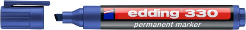 Marker permanentny e-330 EDDING, 1-5mm, niebieski