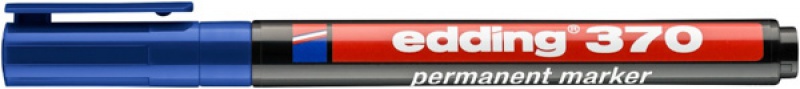 Marker permanentny e-370 EDDING, 1mm, niebieski