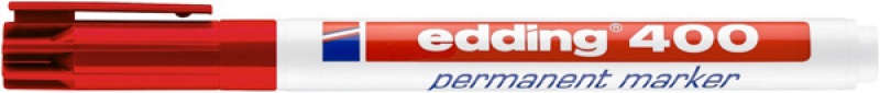 Marker permanentny e-400 EDDING, 1mm, czerwony - zdjęcie (2