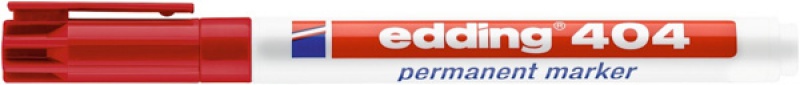 Marker permanentny e-404 EDDING, 0,75 mm, czerwony