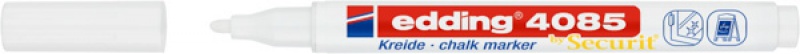 Marker kredowy e-4085 EDDING, 1-2mm, biały - zdjęcie (2