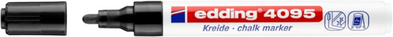 Marker kredowy e-4095 EDDING, 2-3mm, czarny - zdjęcie (2