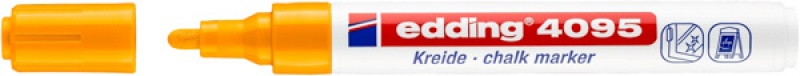 Marker kredowy e-4095 EDDING, 2-3 mm, pomarańczowy neonowy - zdjęcie (2