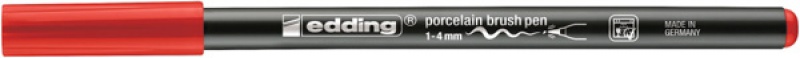 Pisak do porcelany e-4200 EDDING, 1-4 mm, czerwony