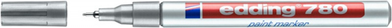 Marker olejowy e-780 EDDING, 0,8mm, srebrny