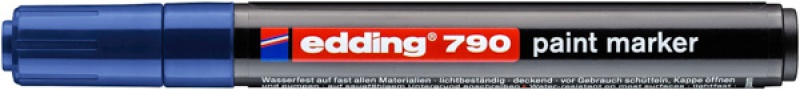 Marker olejowy e-790 EDDING, 2-3mm, niebieski
