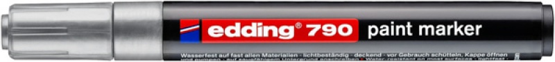 Marker olejowy e-790 EDDING, 2-3mm, srebrny