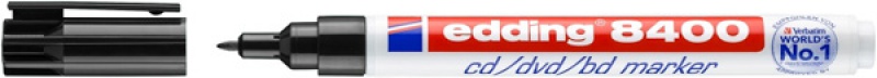 Marker do płyt cd/dvd/bd e-8400 EDDING, 0,5-1mm, czarny