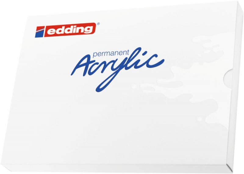 Marker akrylowy /125 EDDING, 12 kolorów - zdjęcie (2