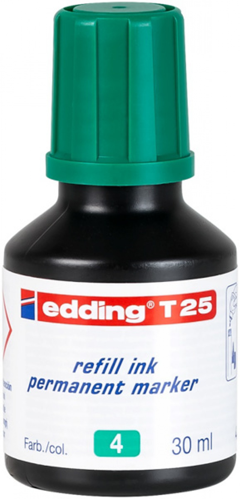 Tusz do uzupełniania mark. permanent. e-t25 EDDING, 25ml, zielony