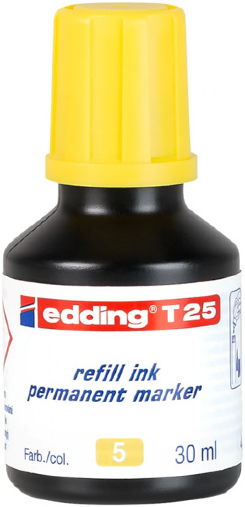 Tusz do uzupełniania markerów olejowych e-t25 EDDING, żółty