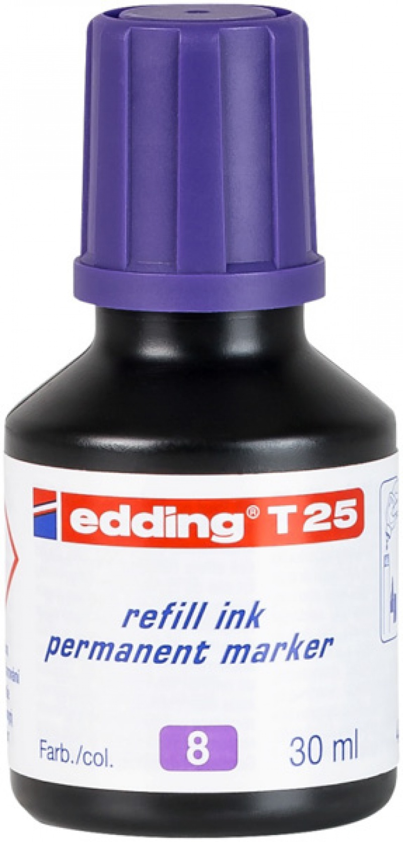 Tusz do uzupełniania mark. permanent. e-t25 EDDING, 25ml, fioletowy