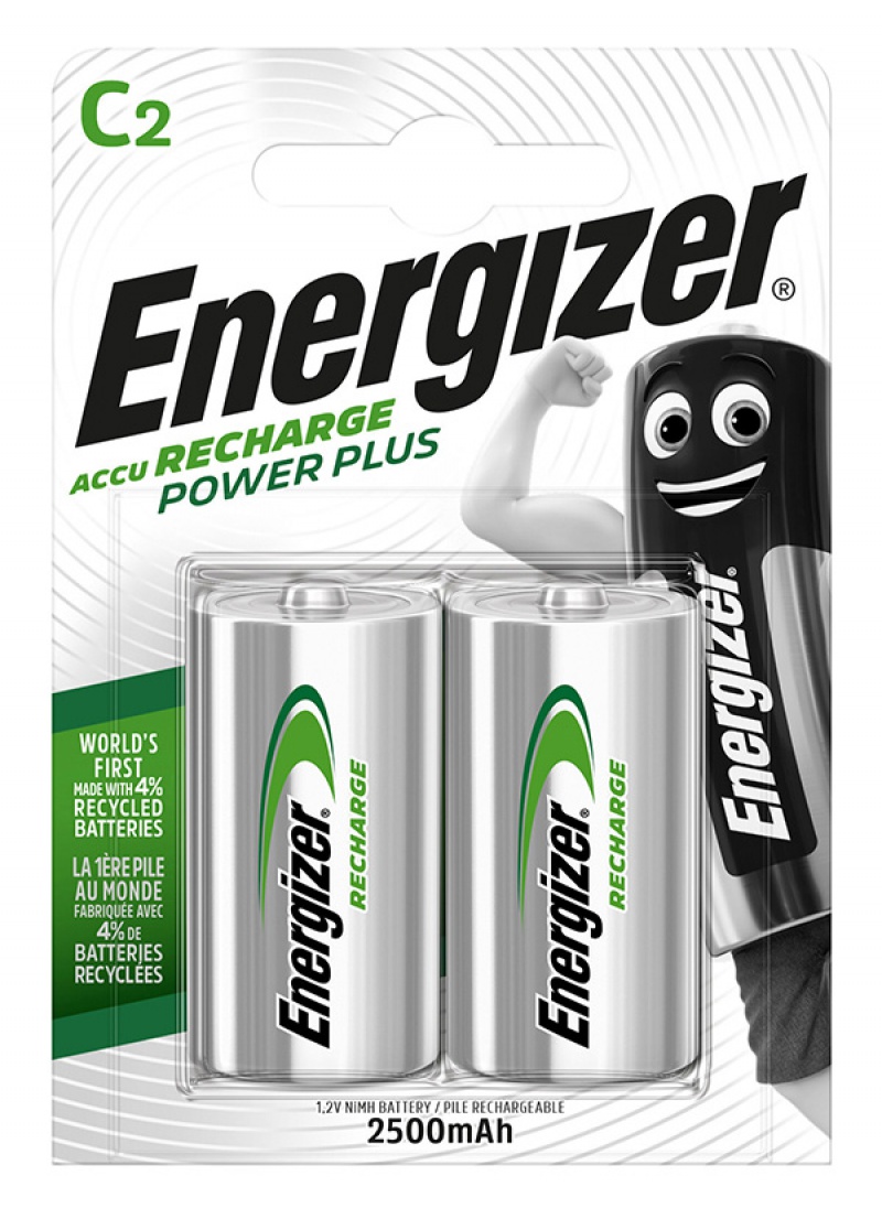 Akumulator ENERGIZER Power Plus, C, HR14, 1,2V, 2500mAh, 2szt.