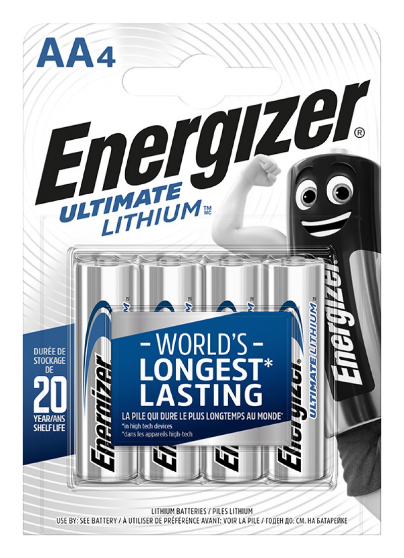 Bateria ENERGIZER Ultimate Lithium, AA, L91, 1,5V, 4szt.