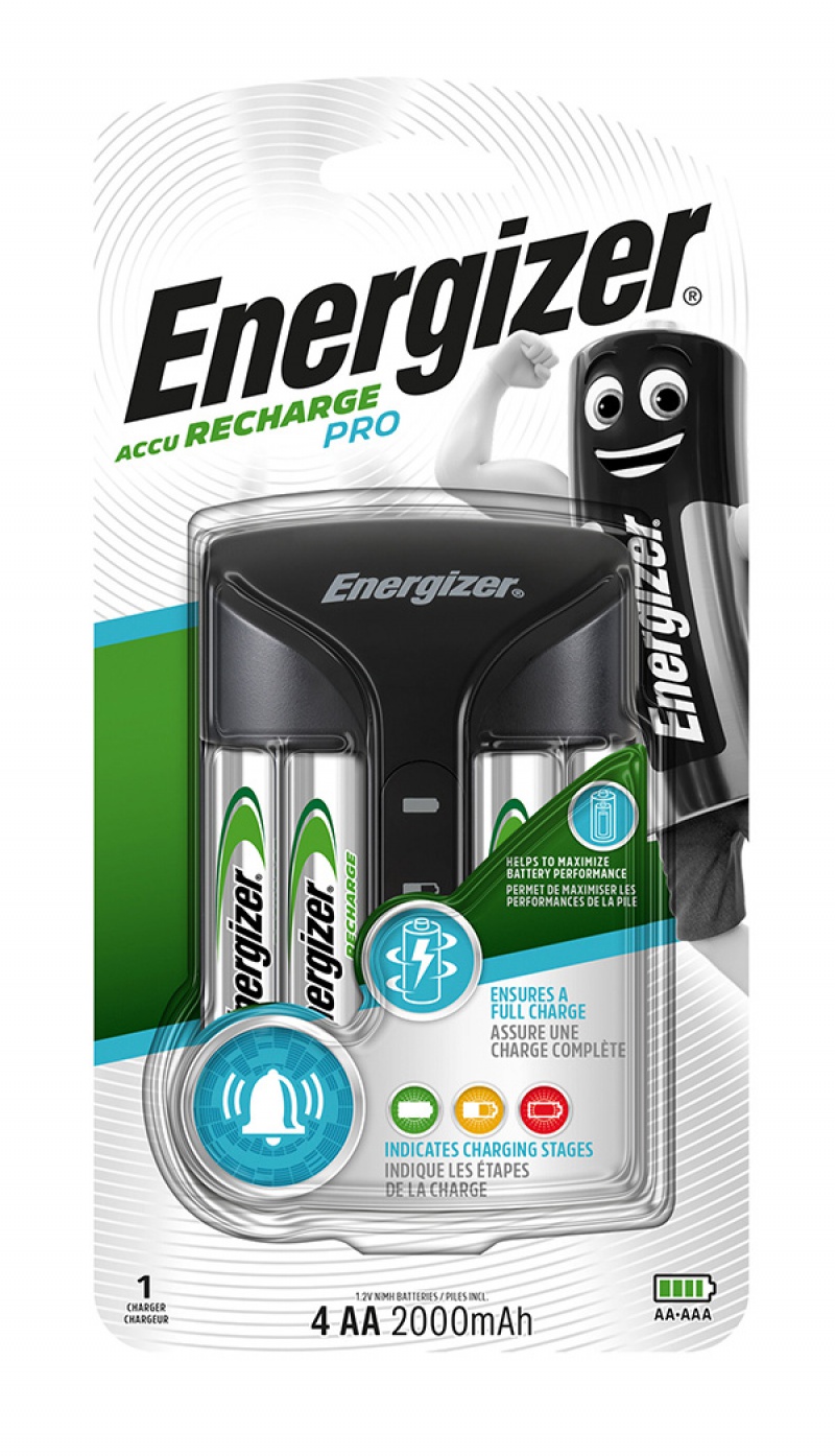 Ładowarka ENERGIZER Pro Charger + 4 szt. akumulatorków Power Plus AA