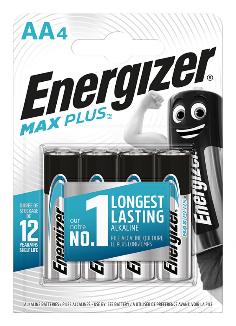 Bateria ENERGIZER Max Plus, AA, LR6, 1,5V, 4szt.