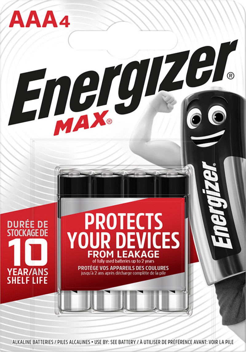 Bateria ENERGIZER Max, AAA, LR03, 1,5V, 4szt.