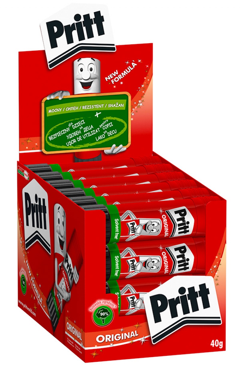 Klej w sztyfcie PRITT ORIGINAL, 40g, biały