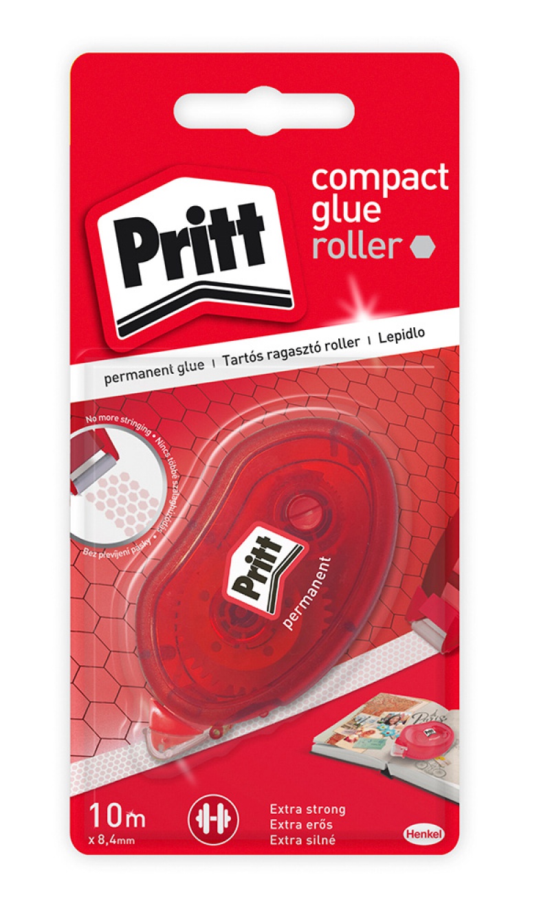 Klej w taśmie PRITT PERMANENT, 8,4mm x 10m, blister - zdjęcie (2