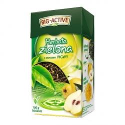 HERBATA BIG-ACTIVE ZIELONA Z PIGWĄ LIŚCIASTA 100G