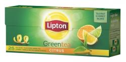 HERBATA LIPTON ZIELONA CYTRUS ( 25 )