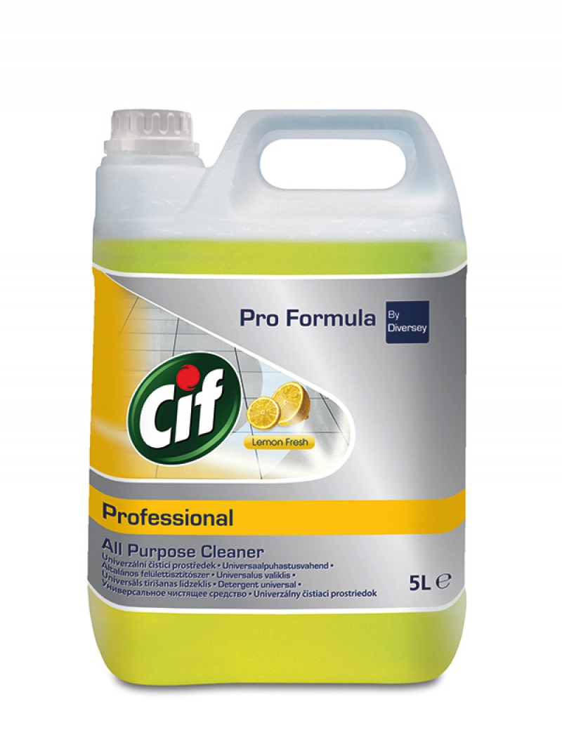 Preparat do mycia podłóg i różnych powierzchni CIF Diversey, 5L, cytrynowy