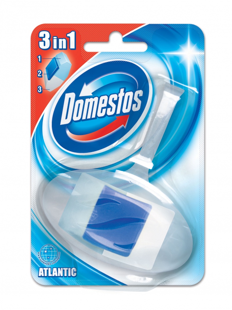 Kostka toaletowa DOMESTOS Atlantic, w koszyku, 40g