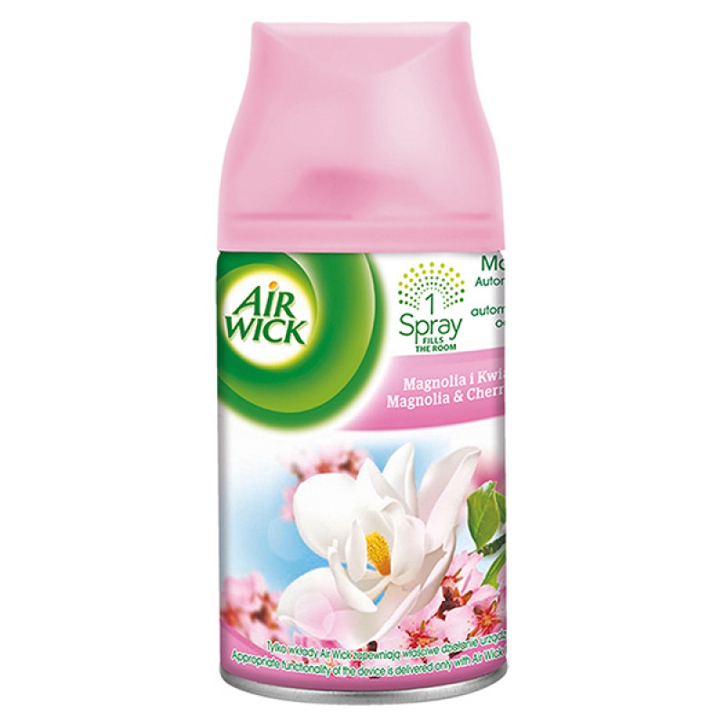 Wkład do automatycznego odświeżacza powietrza AIR WICK FRESHMATIC Magnolia i Kwiat Wiśni, wkład, 250ml