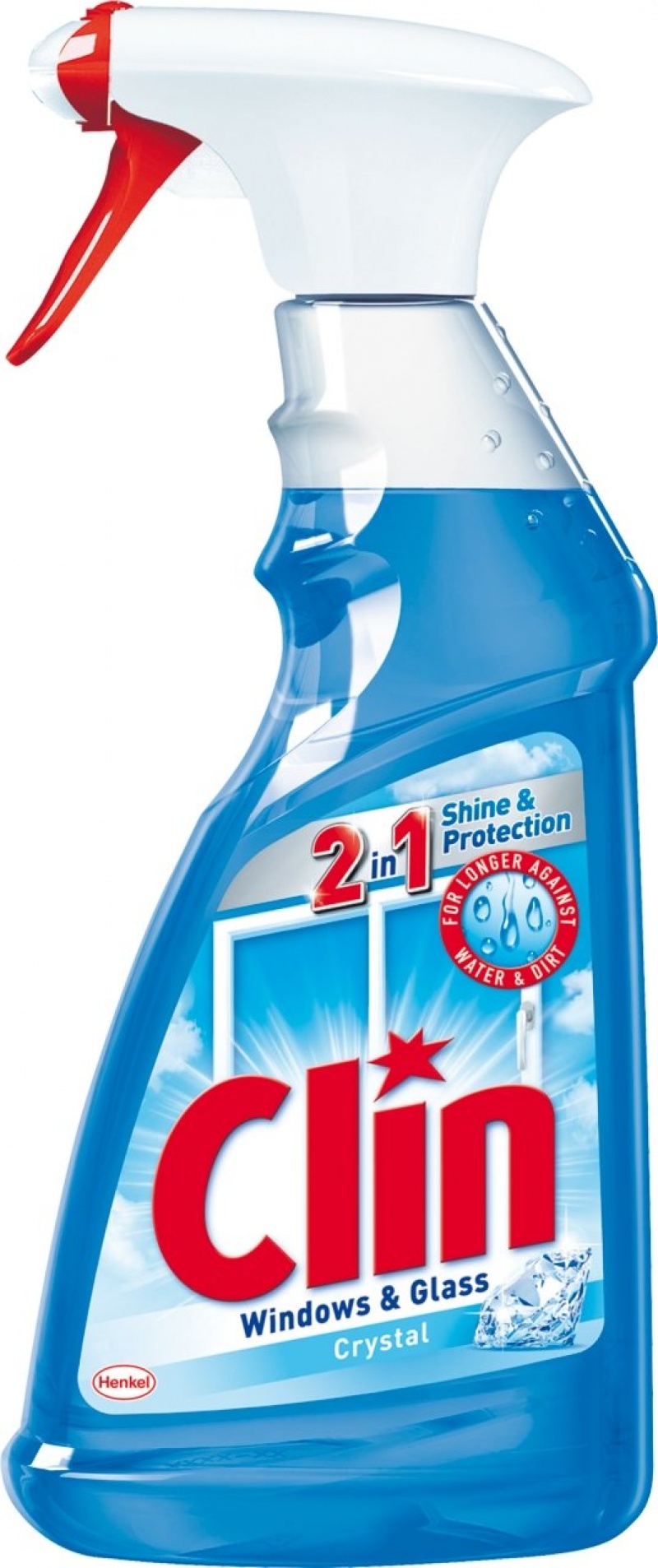 Płyn do mycia szyb CLIN Blue, pompka, 500ml