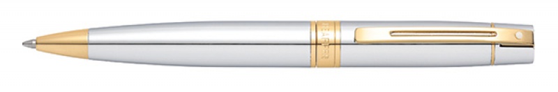Długopis automatyczny SHEAFFER 300 (9342), chromowany/złoty - zdjęcie (4