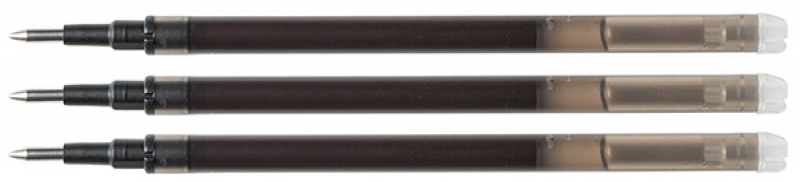 Wkład do długopisu wymazywalnego Q-CONNECT, 1,0mm, 3szt., zawieszka, czarny