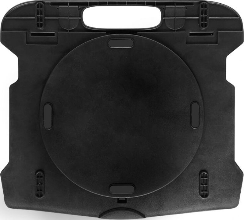 Podstawa pod laptopa z obrotowym podłożem Q-CONNECT, 25,5 x 2,2 x 28 cm, czarna - zdjęcie (4