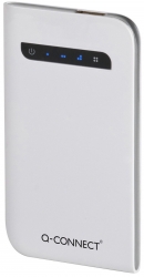 Powerbank, ładowarka przenośna Q-CONNECT, 3.000 mAh, srebrna