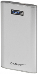 Powerbank, ładowarka przenośna Q-CONNECT, 5.300 mAh, srebrna