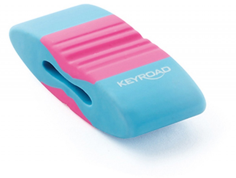 Gumka uniwersalna KEYROAD Elastic Touch, pakowane na displayu, mix kolorów