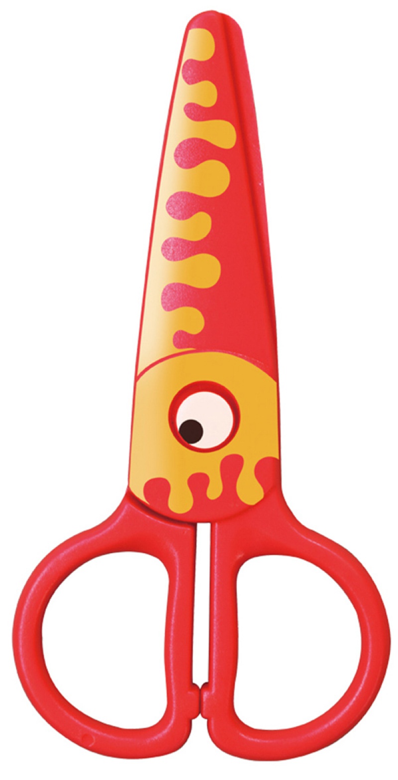 Nożyczki szkolne KEYROAD Kids Pro, 13cm, bezpieczne, pakowane na displayu, mix kolorów - zdjęcie (2