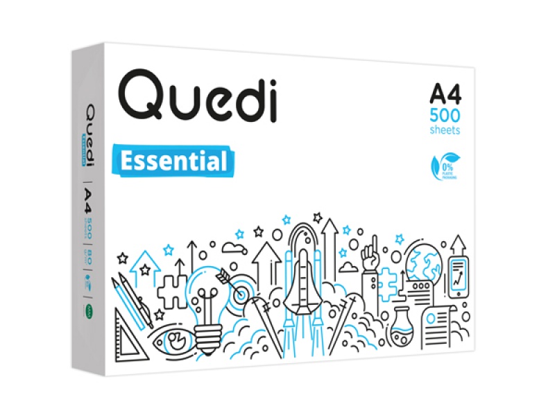 Papier ksero QUEDI ESSENTIAL A4, A4, klasa C, 80gsm, 500ark.