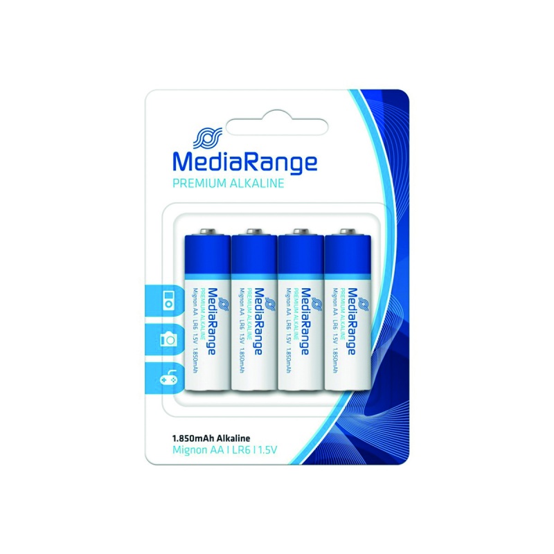 Baterie alkaliczne MEDIARANGE Premium Mignon AA, LR6, 1,5V, 4szt.