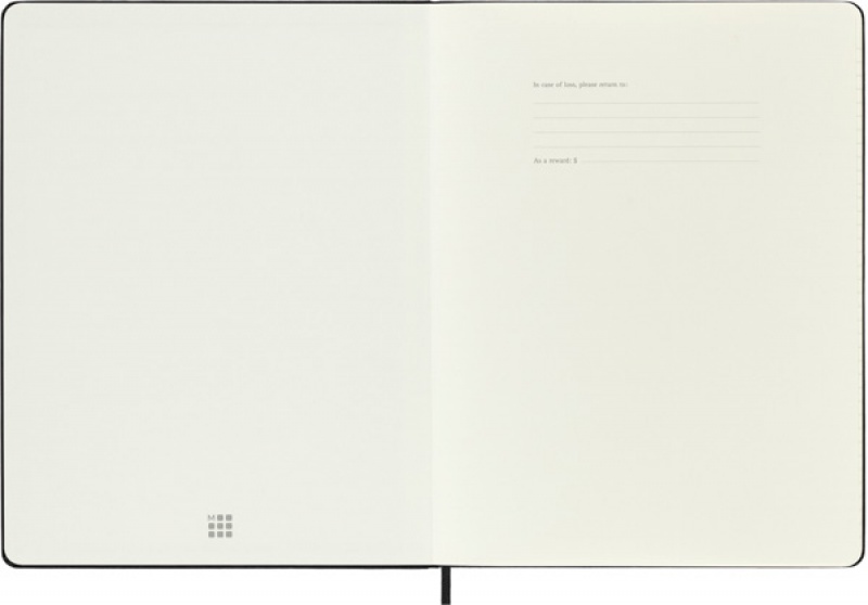 Notes MOLESKINE Classic XL (19x25cm) w linie, twarda oprawa, 192 strony, czarny - zdjęcie (5