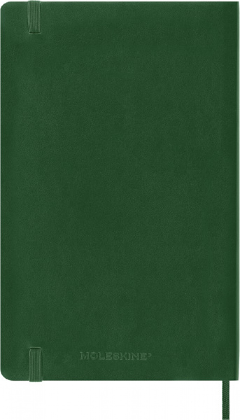 Notes MOLESKINE L (13x21cm) w linie, miękka oprawa, myrtle green, 192 strony, zielony - zdjęcie (3