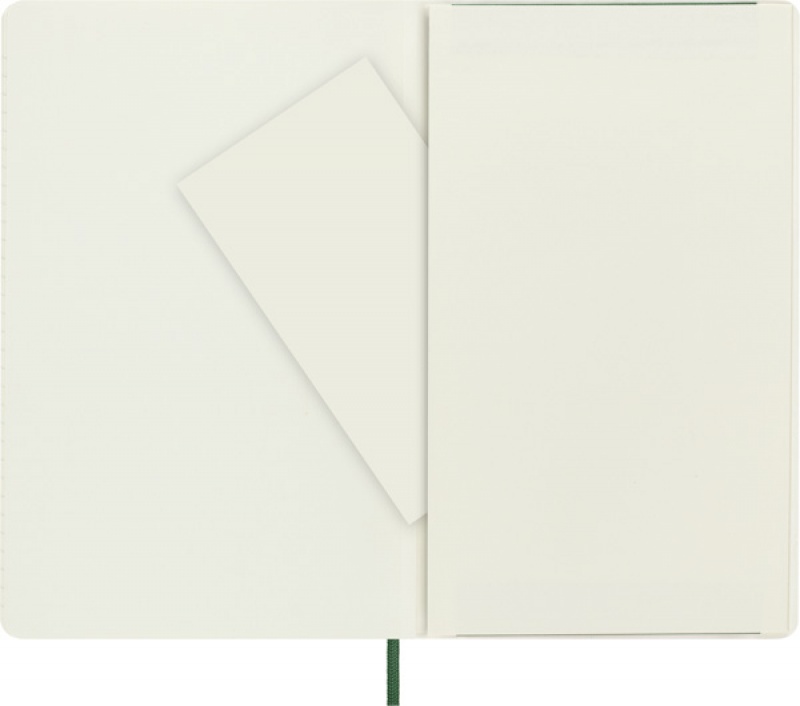 Notes MOLESKINE L (13x21cm) w linie, miękka oprawa, myrtle green, 192 strony, zielony - zdjęcie (5