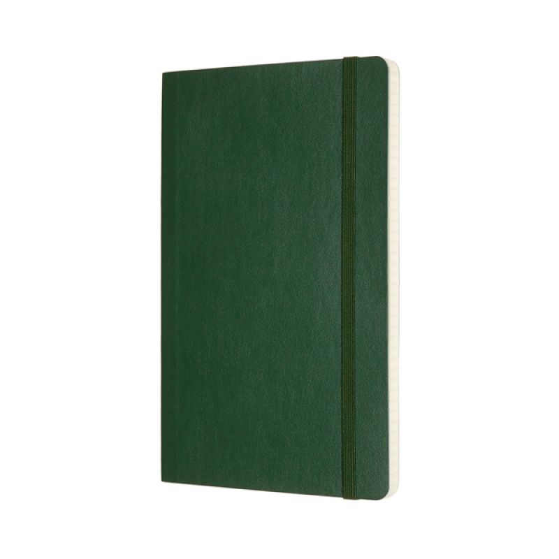 Notes MOLESKINE L (13x21cm) w kratkę, miękka oprawa, myrtle green, 192 strony, zielony - zdjęcie (8